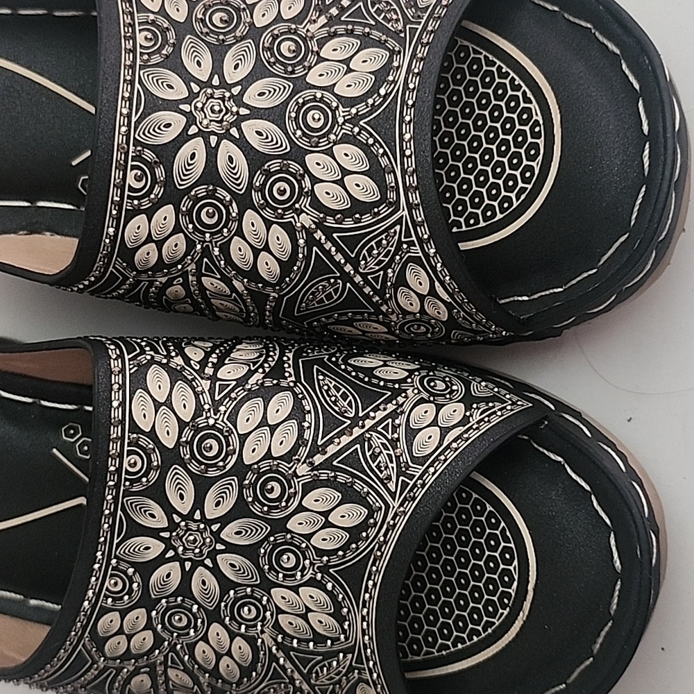 Atalina Shoes Ornate beaded design wedge heel - Picture 7 of 8